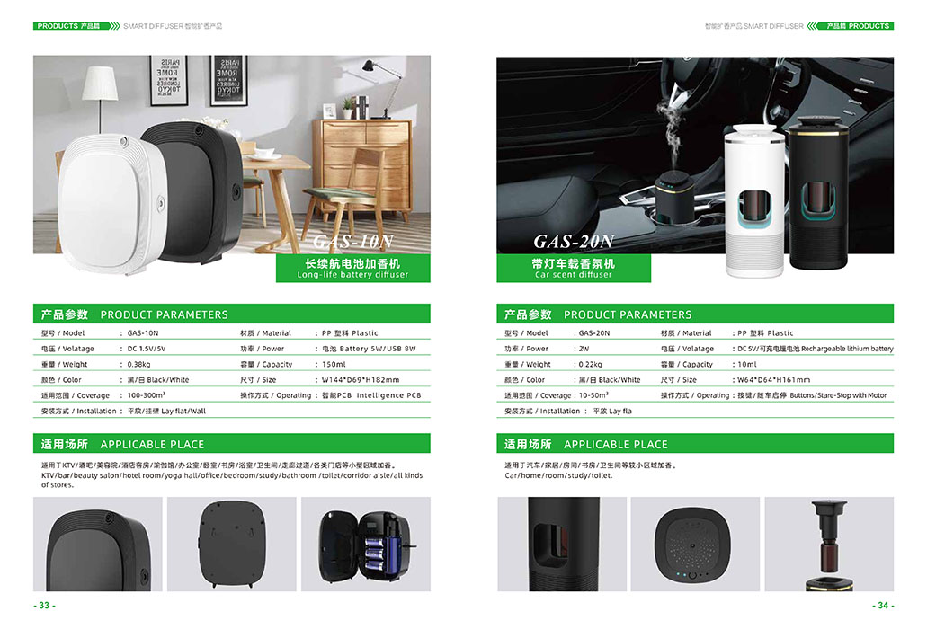 長(zhǎng)續(xù)航電池加香機(jī)&帶燈車載香氛機(jī)